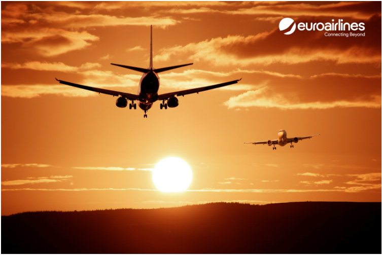 Distribution of flights with Euroairlines to60 countries