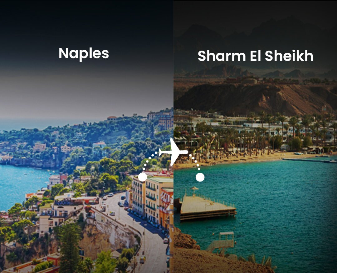 naples sharm flight poster